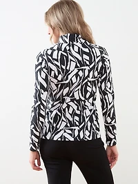 Long Sleeve Stretch-Jersey Turtleneck