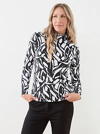 Long Sleeve Stretch-Jersey Turtleneck