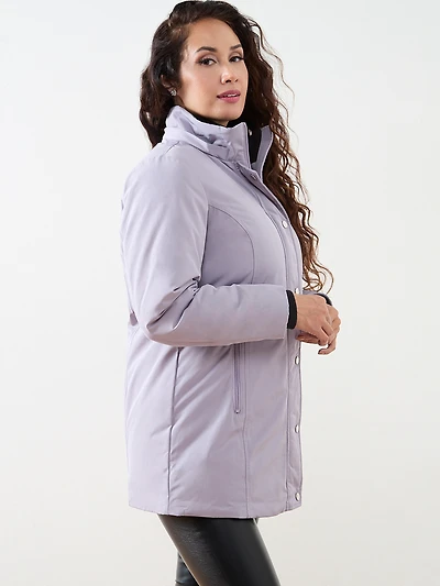 Petite Lavender Vegan Down Parka