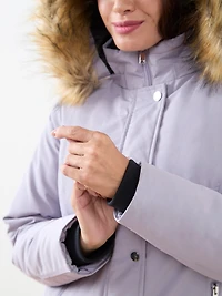Petite Lavender Vegan Down Parka