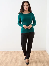 Petite Layering Boatneck Tee