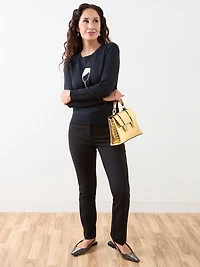 Petite Long Sleeve Champagne Flute Sweater