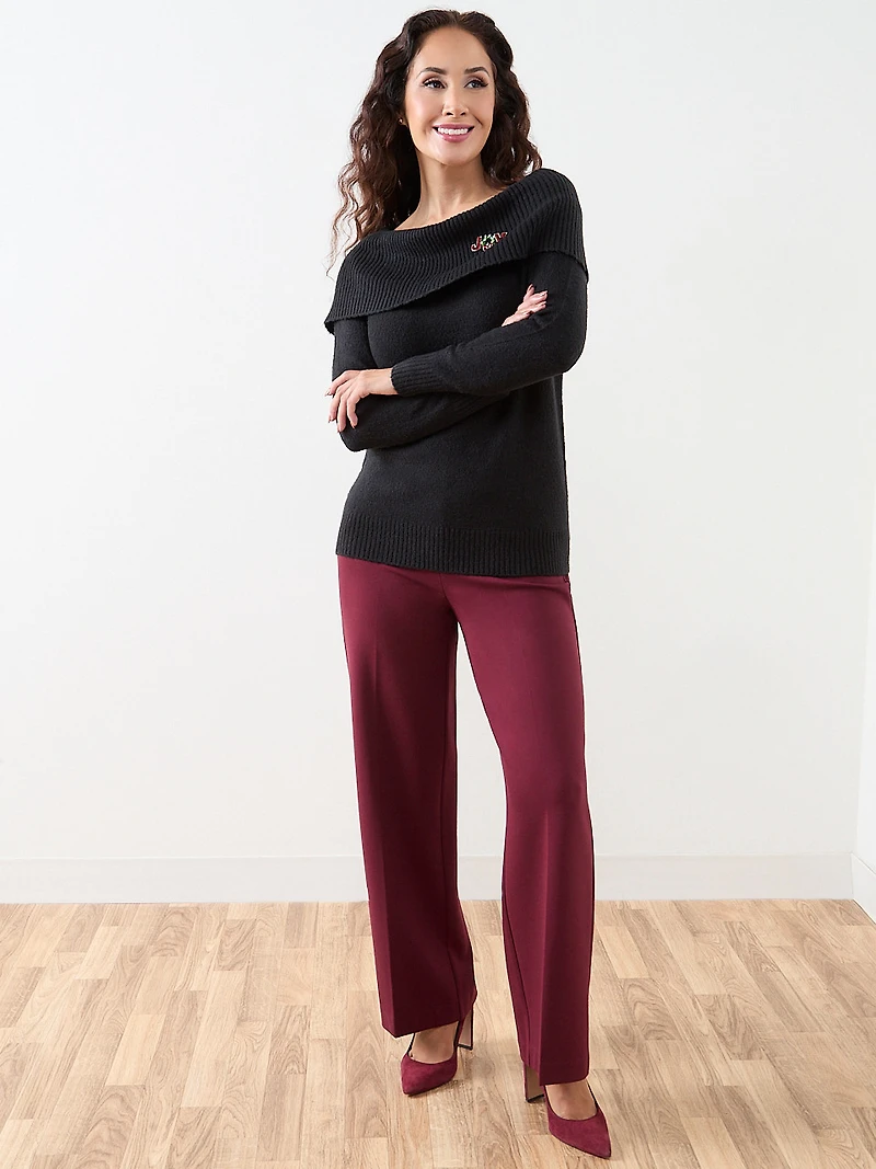 Petite Marilyn Neck Sweater