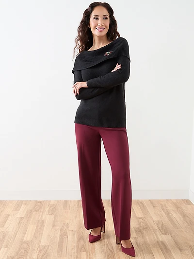 Petite Marilyn Neck Sweater