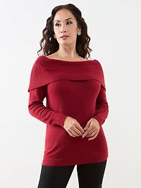 Petite Marilyn-Neck Sweater