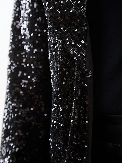 Petite Sequin Socialite Blazer