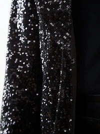 Petite Sequin Socialite Blazer