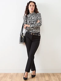 Petite Stretch Jersey Turtleneck