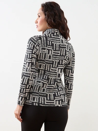 Petite Stretch Jersey Turtleneck