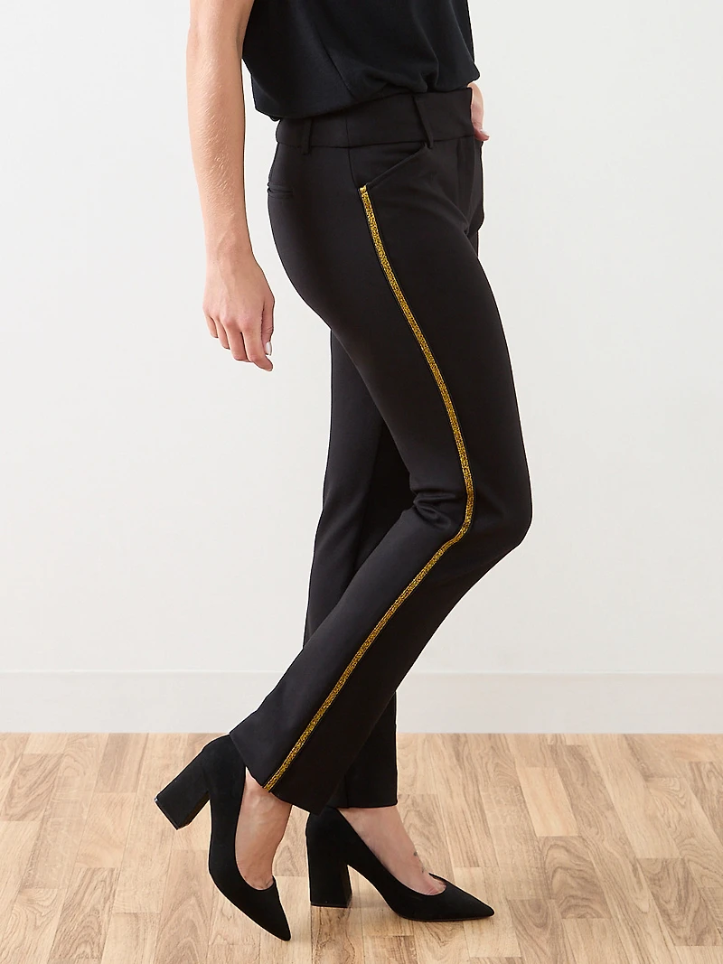 Quinn Side Trim Ponte Pant