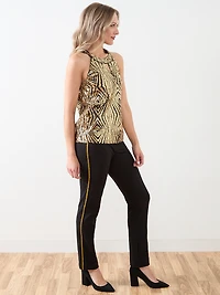 Quinn Side Trim Ponte Pant
