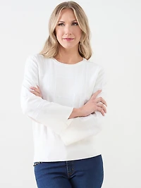 Sequin Windowpane Sweater