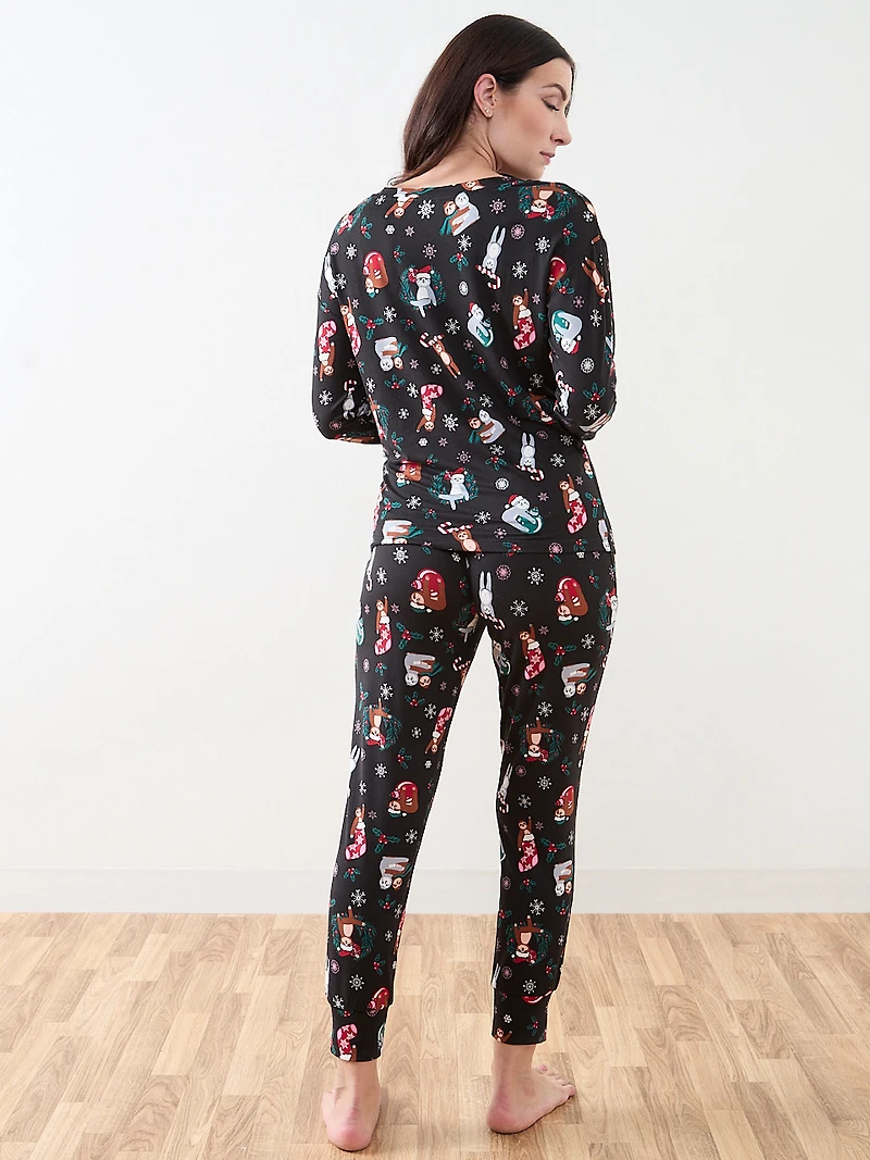 Sloth Print PJ Set