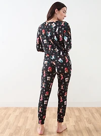 Sloth Print PJ Set