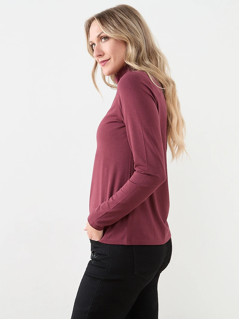 Stretch Jersey Turtleneck