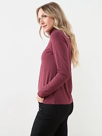 Stretch Jersey Turtleneck