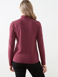 Stretch Jersey Turtleneck