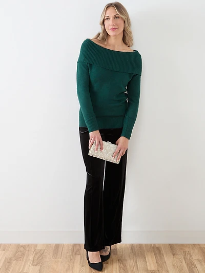 Trisha Black Velvet Pant