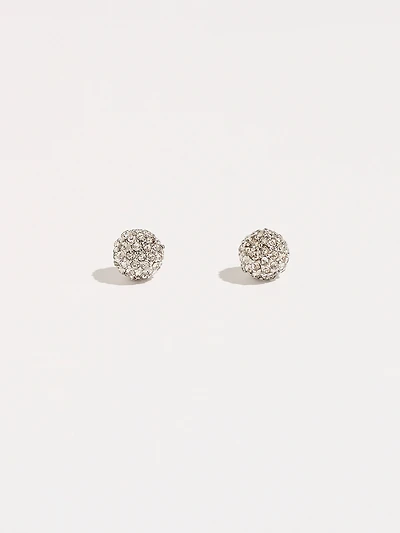 Crystal Fire Ball Stud Earrings