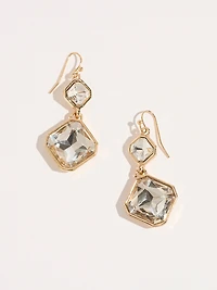 Diamond Drop Crystal Earrings