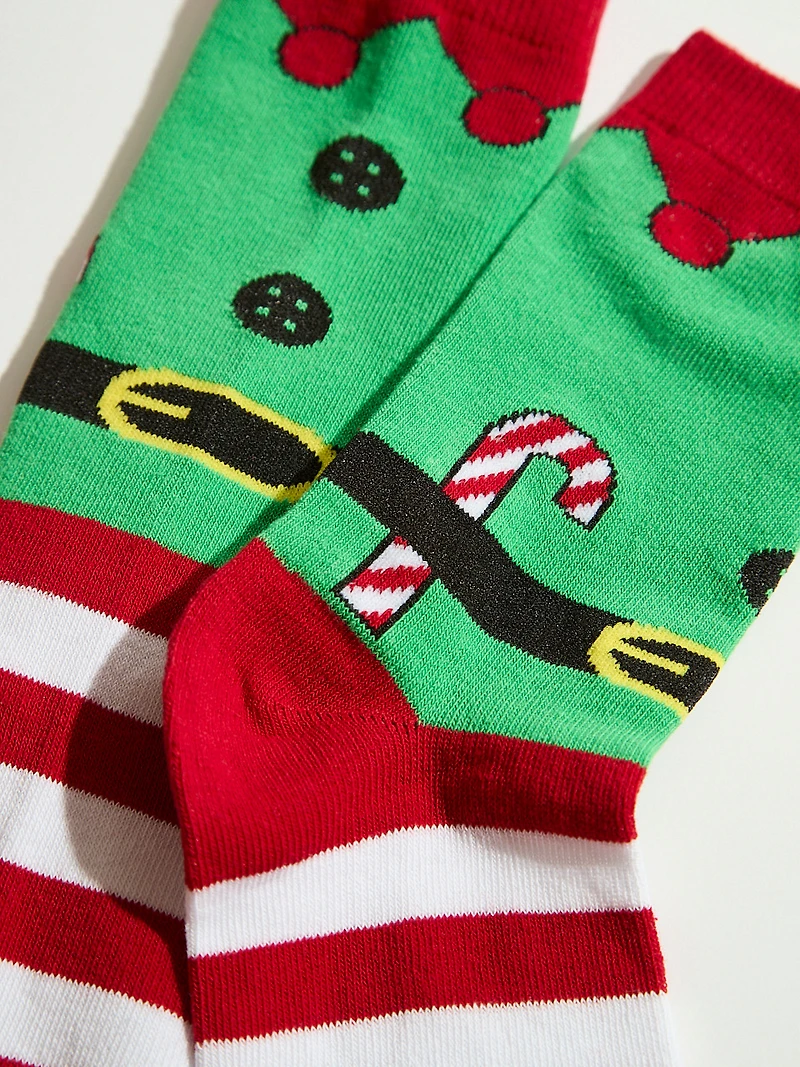 Elf Crew Socks