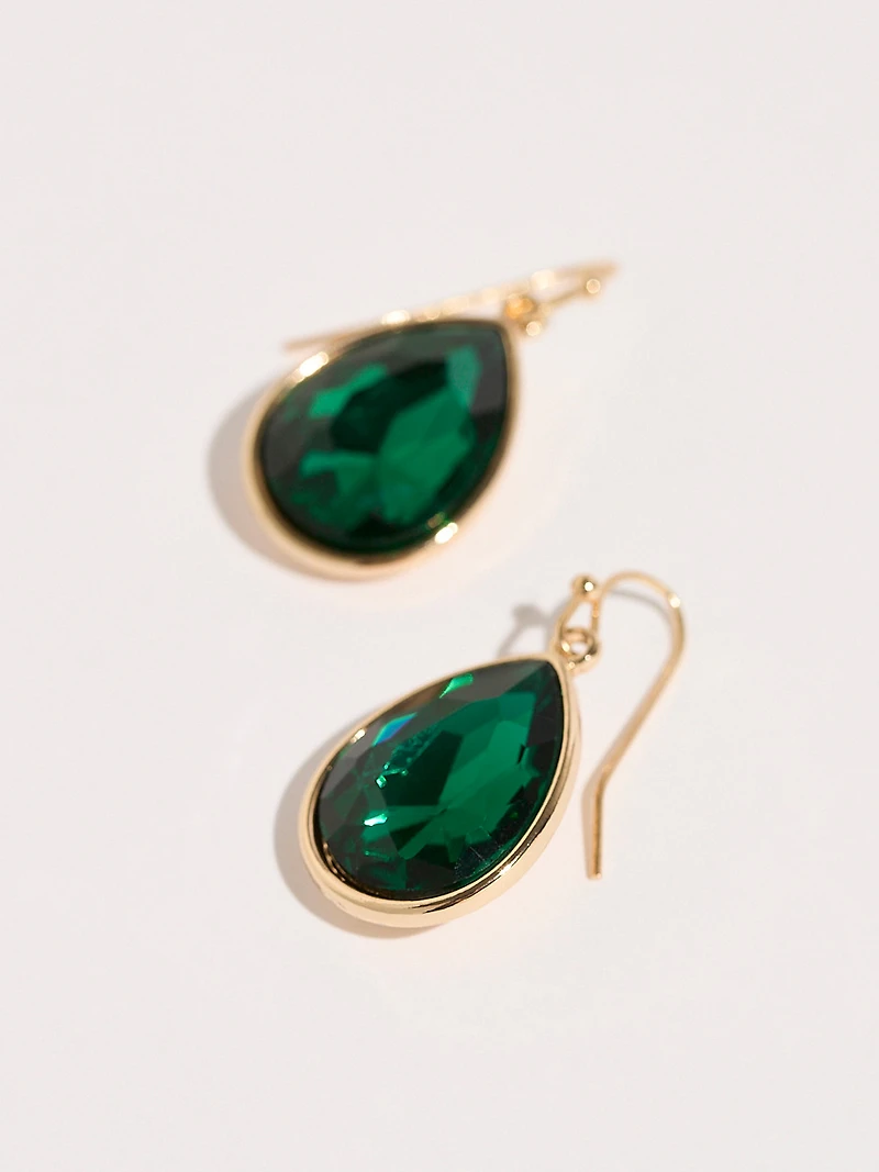 Emerald Teardrop Earrings