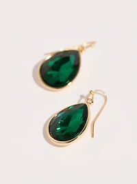 Emerald Teardrop Earrings