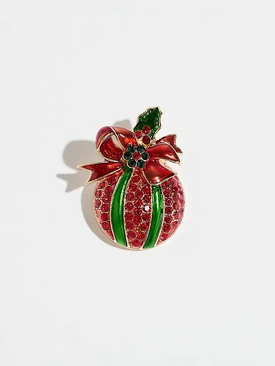 Festive Crystal Ornamet Brooch