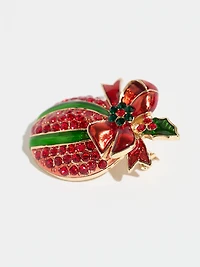 Festive Crystal Ornamet Brooch