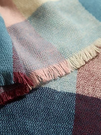 Frosted Plaid Scarf