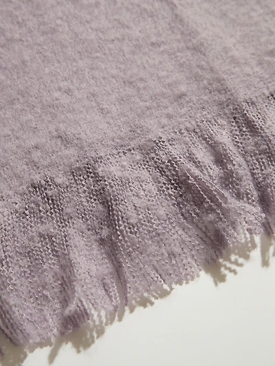 Lavender Boucle Scarf