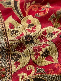 Lurex Deep Ruby Pashmina Scarf