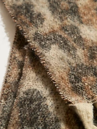 Neutral Plush Animal Scarf
