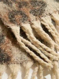 Neutral Plush Animal Scarf