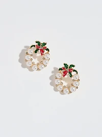 Pearl Wreath Stud Earrings