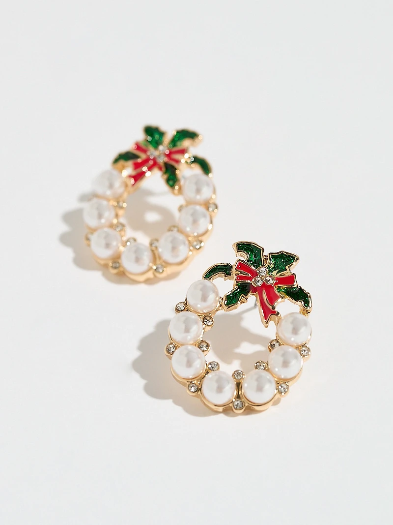 Pearl Wreath Stud Earrings