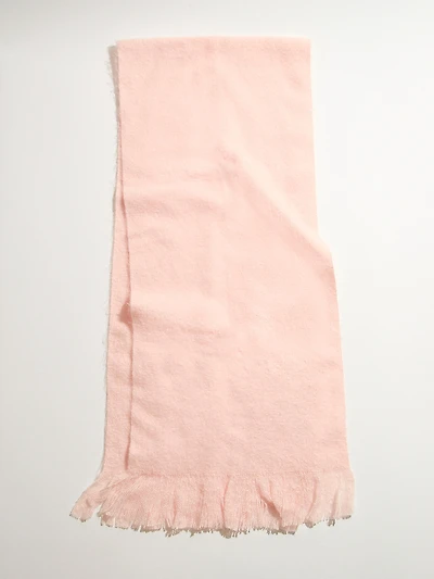 Pink Frost Boucle Scarf