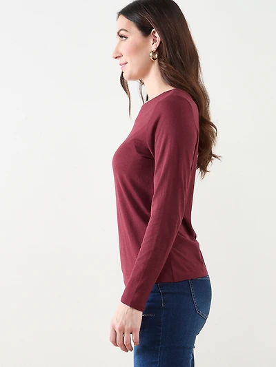 Layering Boat Neck Tee