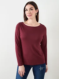 Layering Boat Neck Tee