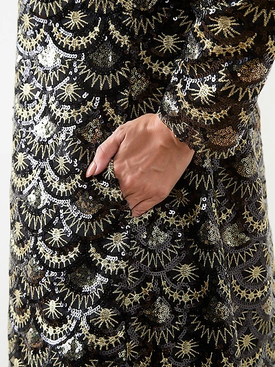 Art-Deco Sequin Topper