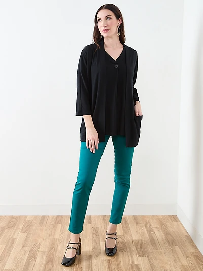 Black Lightweight Knit Cardigan