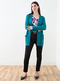 Long Sleeve Knit Pocket Cardigan