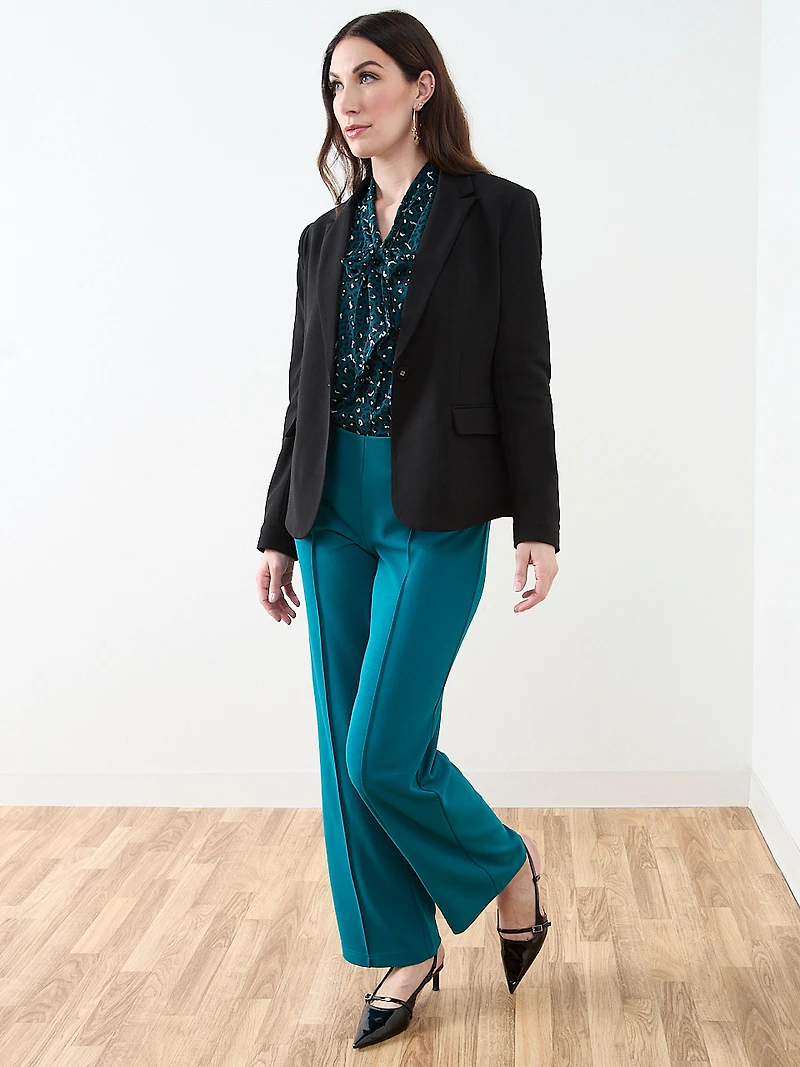 Long Sleeve Removable Bow Blouse