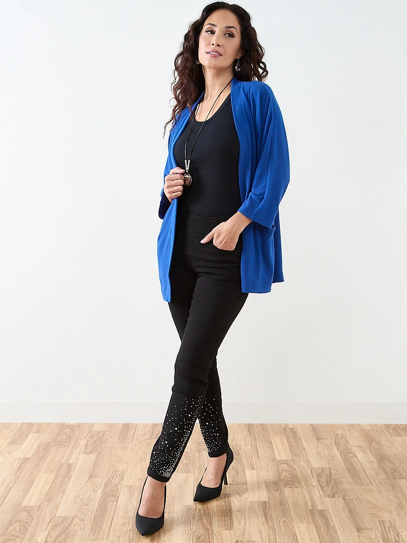 Petite Cobalt Lightweight Knit Cardigan