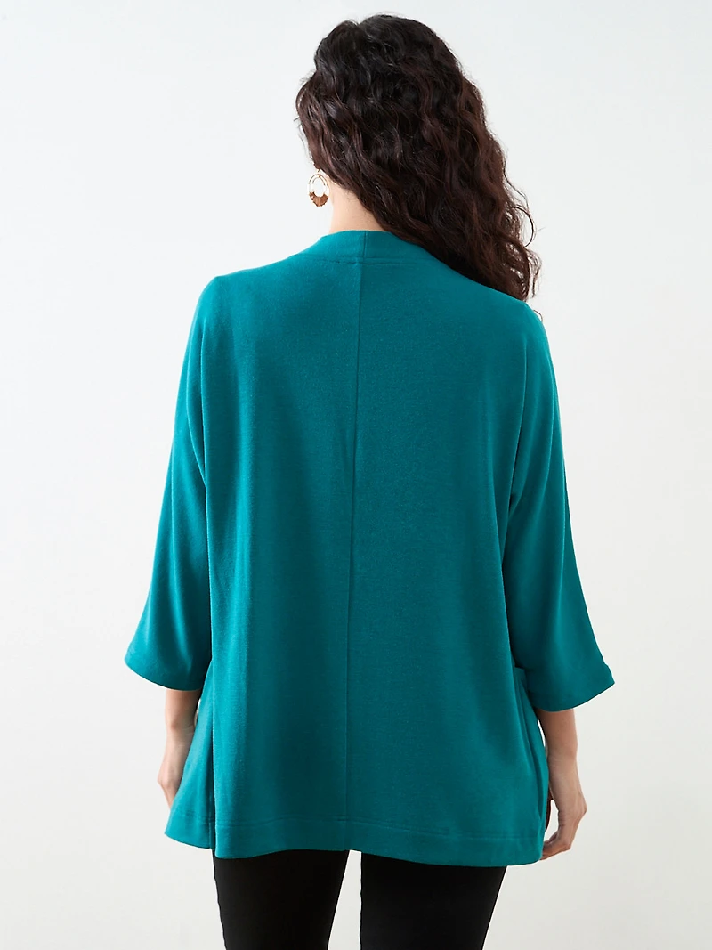Petite Peacock Lightweight Knit Cardigan