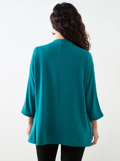 Petite Peacock Lightweight Knit Cardigan