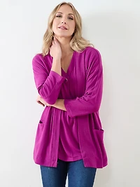 Plumberry Lightweight Knit Cardigan