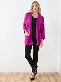 Plumberry Lightweight Knit Cardigan