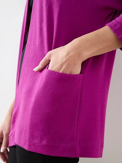 Plumberry Lightweight Knit Cardigan