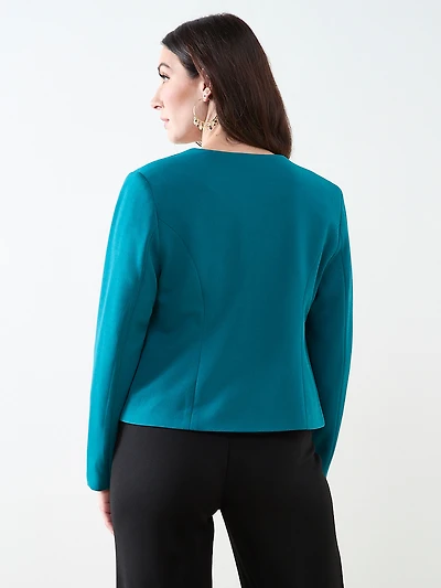 Scuba Crepe Long Sleeved Blazer